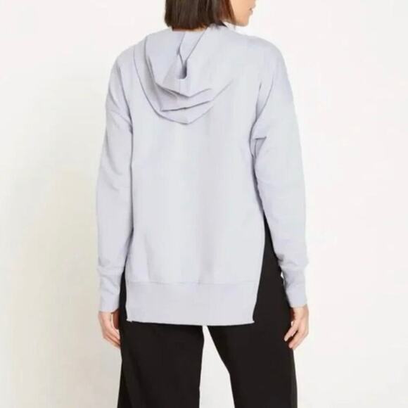 Universal Standard Henley Hoodie In Lavender Relaxed Casual Comfy Layering Sz S - Picture 8 of 16